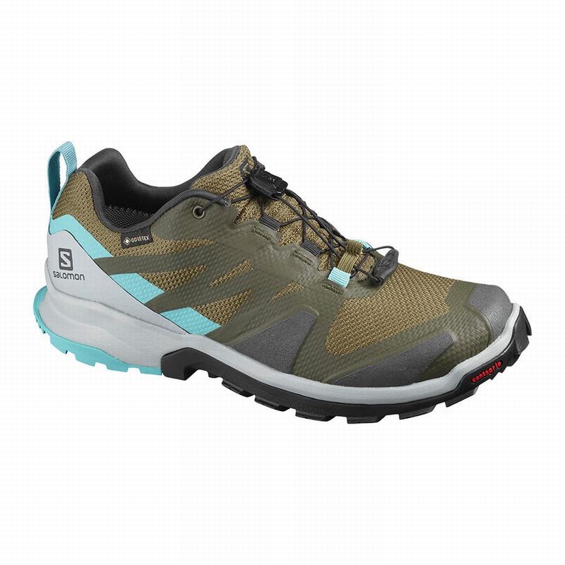 Salomon Singapore Womens Trail Running Shoes - XA ROGG GTX W Olive | 87506-DZFB